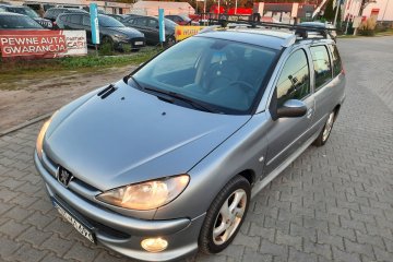 Peueot 206 SW 2004r 1.6 110KM Benzyna Klimatronik Skóra 4xEL.Szyby ALU