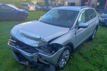 VW Tiguan 2.0TDi 150KM 2021r Automat DSG 4Motion 4x4 Brązowe Skóry Kli